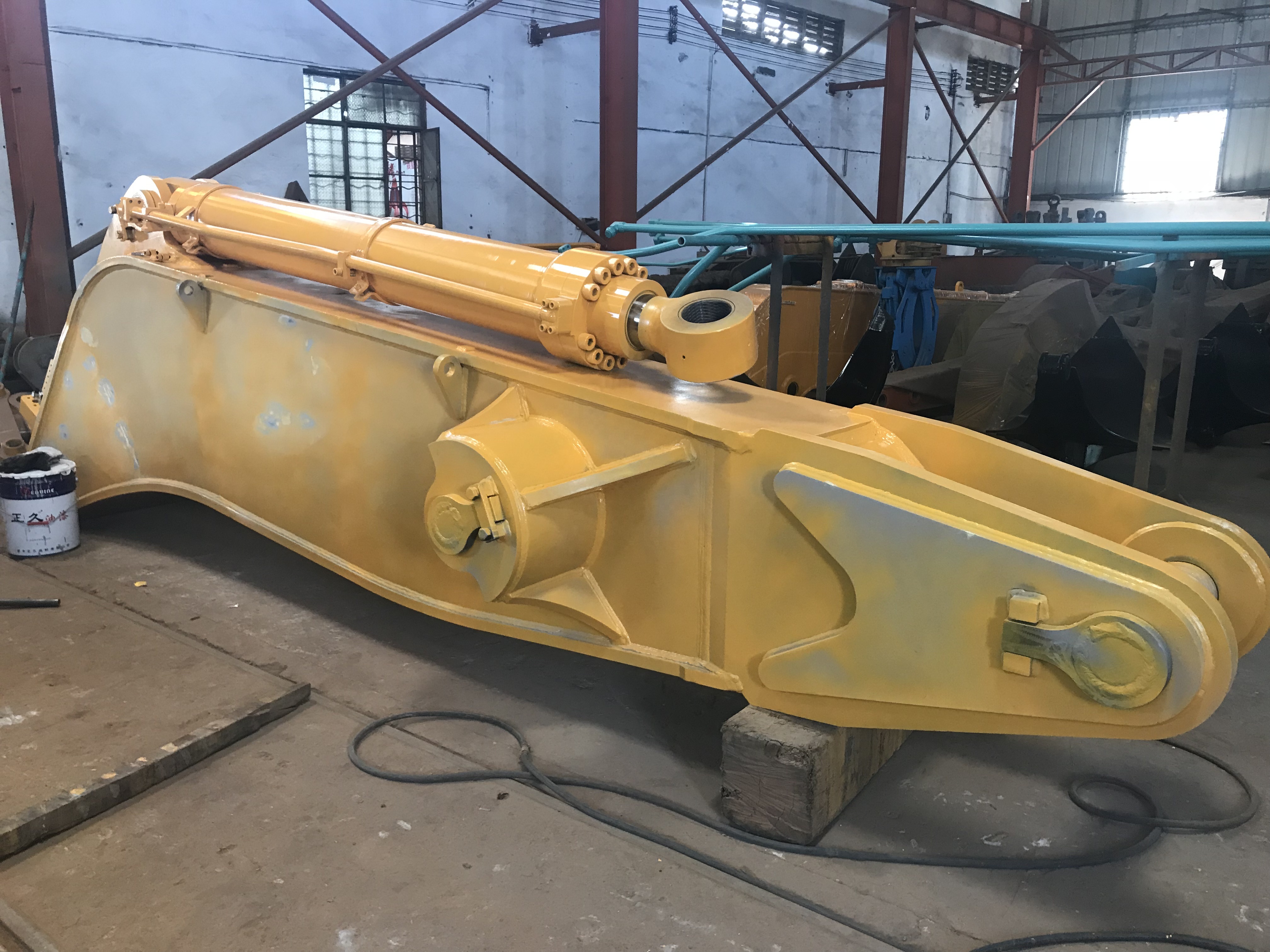 Crawler Excavator Rock Ripper Boom And Arm Q345B Material Customized Color