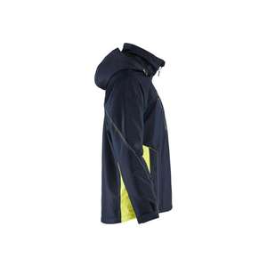BLAKLADER - 4890197786334XL Chaqueta de concha forrada ligera Azul marino oscuro/Amarillo de alta visibilidad-CHAQUETAS DE TRABAJO EAN 7330509887943 - Product Image 3