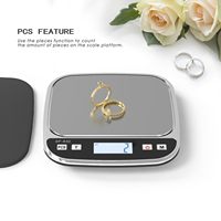 Balance de poche numérique SF830 3kg 0.01g/0.1g avec fonction de comptage, couvercle de protection rabattable, plateau en acier inoxydable, mini-balance pour bijoux OEM