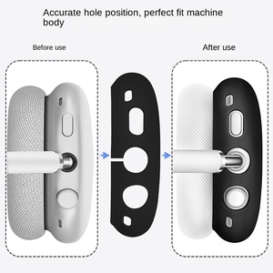 Funda Protectora de Silicona 4 en 1 para Auriculares, Compatible con <span class=keywords><strong>AirPods</strong></span> <span class=keywords><strong>Max</strong></span>, Protector de Almohadillas/Auriculares, Protector de <span class=keywords><strong>Diadema</strong></span> - Product Image 3