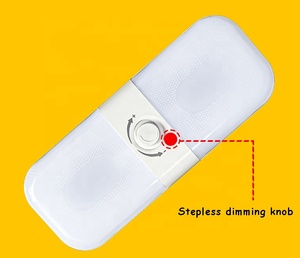 Lumière de lecture de plafond intérieure à bouton-poussoir 12-24V à intensité variable <span class=keywords><strong>pour</strong></span> <span class=keywords><strong>camping</strong></span>-<span class=keywords><strong>car</strong></span>, camion, bus - Product Image 5