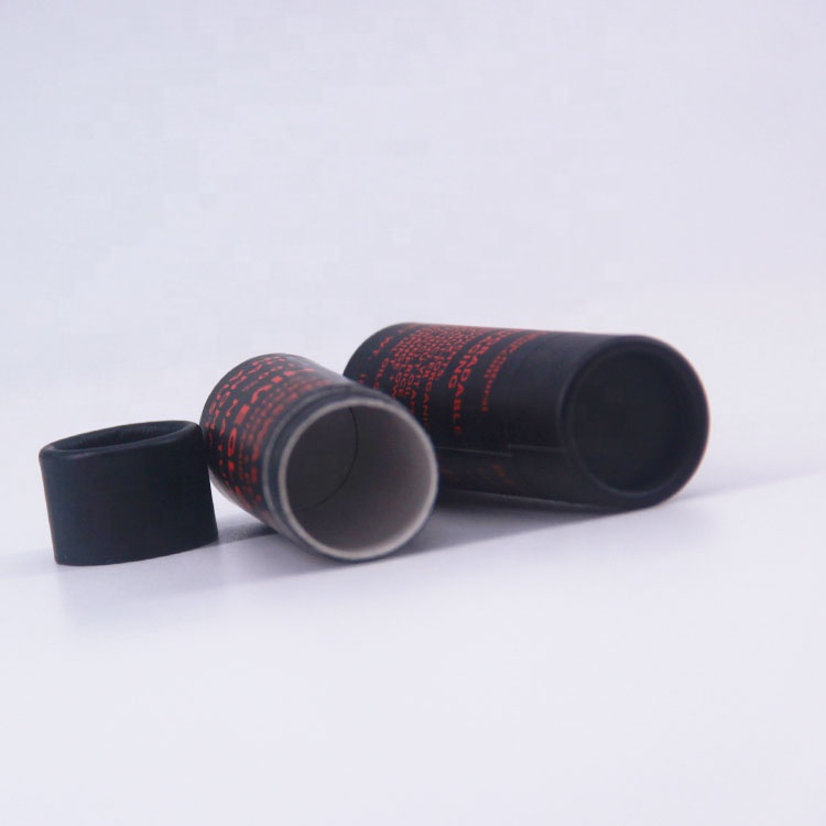 Handmade Environment-Friendly Kraft Paper Tube Customized Cosmetics Packaging for Lipstick and Deodorant Stick Oil Proof Paper