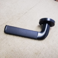 Poignée/serrure de porte en cuir en acier inoxydable Poignée de porte intérieure en cuir élégante Poignées de levier de porte modernes expédiées rapidement