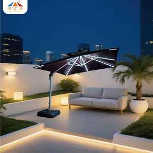 Villa Jardin Épaissi Pliant Acrylique Parapluie Imperméable Résistant Au Vent Extérieur Commercial Ombre Parapluie Personnalisé - Product Image 3