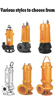 Pompe submersible pour eaux usées de drainage agricole, 1,5 kW - 7,5 kW, avec moteur électrique à bride, boîtier en fonte et lame mélangeuse à vis en acier inoxydable