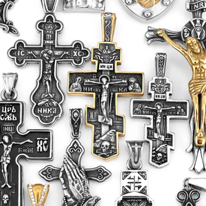 Colgante de Cruz de Acero Inoxidable 316L al por Mayor, Pieza de Jesús, San Miguel, San Cristóbal, Joyería Religiosa Resistente al Deslustre, Listo para Enviar - Product Image 6