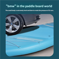 SUP gonflable tout-terrain en PVC, taille personnalisable, charge super lourde, 4 personnes, 275 kg, portable, écologique, pour le surf sur les vagues et les sports nautiques