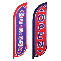 Drapeau de plage personnalisé en forme de goutte d'eau, 1 pièce, banderole de drapeau en plumes publicitaire pour l'extérieur ou le barbier, vente en gros