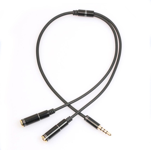4 poli di metallo In lega di Alluminio 1 maschio a 2 femmina audio microfono splitter <span class=keywords><strong>Jack</strong></span> Da 3.5mm <span class=keywords><strong>aux</strong></span> Audio Splitter adapter - Product Image 6