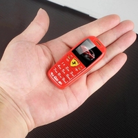 Mini teléfono móvil F488, dispositivo pequeño con botón pulsador, SIM Dual, MP3, BT, marcador, llave de coche, Voz Mágica