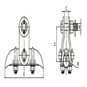 Abrazadera de Suspensión Tipo XGU de Hierro Maleable para Líneas Aéreas de Transmisión de Energía, Directo de Fábrica - Product Image 3