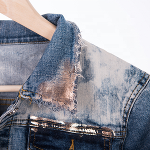 2023 New Arrivals Women Denim Jean <strong>Jacket</strong> Manufacturer Wholesale Price <strong>Plus</strong> <strong>Size</strong> Women's Denim <strong>Jackets</strong> - Product Image 4