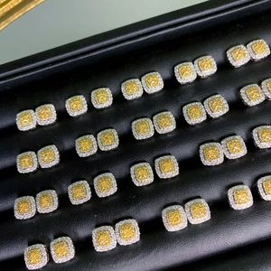 Pendientes de Diamantes Amarillos Naturales de 0.5CT en Oro Puro de 18K, Oro Real Au750, Joyería de Moda para Mujeres, Señoritas y Niñas, Gran Venta Xinfly - Product Image 3