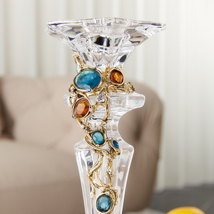 SANLOREN домашний декор, современные роскошные декоративные эмалированные подсвечники для чайного света, фонари и стеклянные подсвечники для свечей - Product Image 3