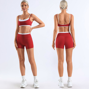 Top Deportivo Sexy con Parches de Puntos y Pantalones Cortos Diseñados para Mujer, Ideales para Entrenamientos en el Gimnasio y Actividades al Aire Libre, Estilo Ajustado - Product Image 4