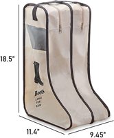 Sac de rangement portable pour bottes de pluie et chaussures avec pochette de voyage anti-poussière à cordon pour l'équitation et les longues journées d'équitation