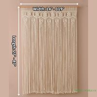 Meilleur prix, rideau de porte en macramé de grande taille, style moderne, tissu 100% coton, personnalisable, décoration d'intérieur pour anniversaire, export Vietnam