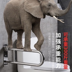 Barres d'appui Hiroyuki en acier inoxydable, capacité de 300 lb, pour salle de bain et toilettes, pour personnes âgées et handicapées - Product Image 2