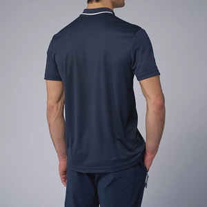 Polo de <span class=keywords><strong>entrenamiento</strong></span> de secado rápido personalizado para hombre, Polo de uniforme de oficina de negocios de Golf Formal de verano, camisetas informales con cremallera 1/4 - Product Image 2