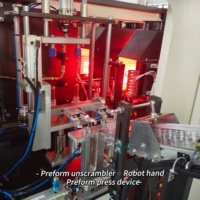 Machine de soufflage par étirage entièrement automatique pour bouteilles PET de 5 ml à 2 L, 2500 BPH, avec différentes formes et facile à entretenir/Modèle économique
