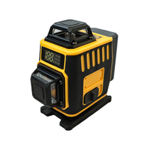 16 lignes 4D 360 °   Niveau laser vert pour mur et sol, niveau laser croisé auto-nivelant avec trépied et étui de transport