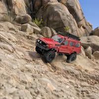 Jouets RC pour adultes, SUV télécommandé 4x4 tout-terrain, voiture de qualité hobby, cadeau avec porte-bagages sur le toit, homologué EN71 CE