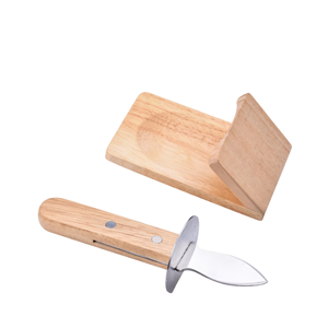 Commercio all'ingrosso frutti di mare Set di strumenti con <span class=keywords><strong>ostriche</strong></span> in legno in acciaio inox <span class=keywords><strong>coltelli</strong></span> sgusciare morsetto e coltello di metallo per sgusciare <span class=keywords><strong>ostriche</strong></span> - Product Image 1