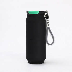Nouvelle tasse isotherme en acier inoxydable 304, portable pour l'extérieur, avec corde de transport, couleur unie, pour la maison, gobelets à eau droits - Product Image 4