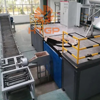 Horno de Inducción para Fundir Latas de Aluminio y Lingotes, Planta de Reciclaje de Aluminio de Ahorro Energético con Motor