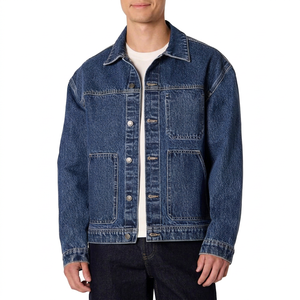 Chaqueta Vaquera para Hombre, Corte Regular, Algodón Lavado, Cierre de Botones, Estilo Casual Otoñal - Product Image 1