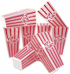 Retro Style Reusable Popcorn Bowl Plastic Container Movie Theater Bucket