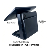 Terminal POS Silencioso Sin Ventilador Todo en Uno con Pantalla Táctil Windows 10, Caja Registradora OEM Directo de Fábrica para Restaurante, Supermercado, Comercio Minorista