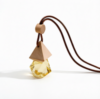 Diffuseur de parfum pour voiture, modèle ornement suspendu, flacon en verre cristal, désodorisant automobile, aromathérapie