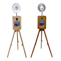 Photomaton en bois vintage pour iPad et appareils photo reflex numériques, photomaton en libre-service parfait pour les mariages, les fêtes et les événements