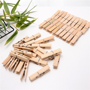 Clothespins Wooden Drying Clips 20 Pack Eco Friendly Household Use Rectangle Shape - Product Image 1