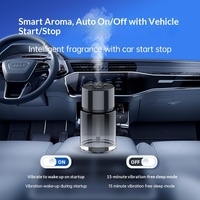 Diffuseur de parfum automatique pour voiture en verre de 160 ml, diffuseur de parfum intelligent de qualité supérieure avec design ciel étoilé, OEM