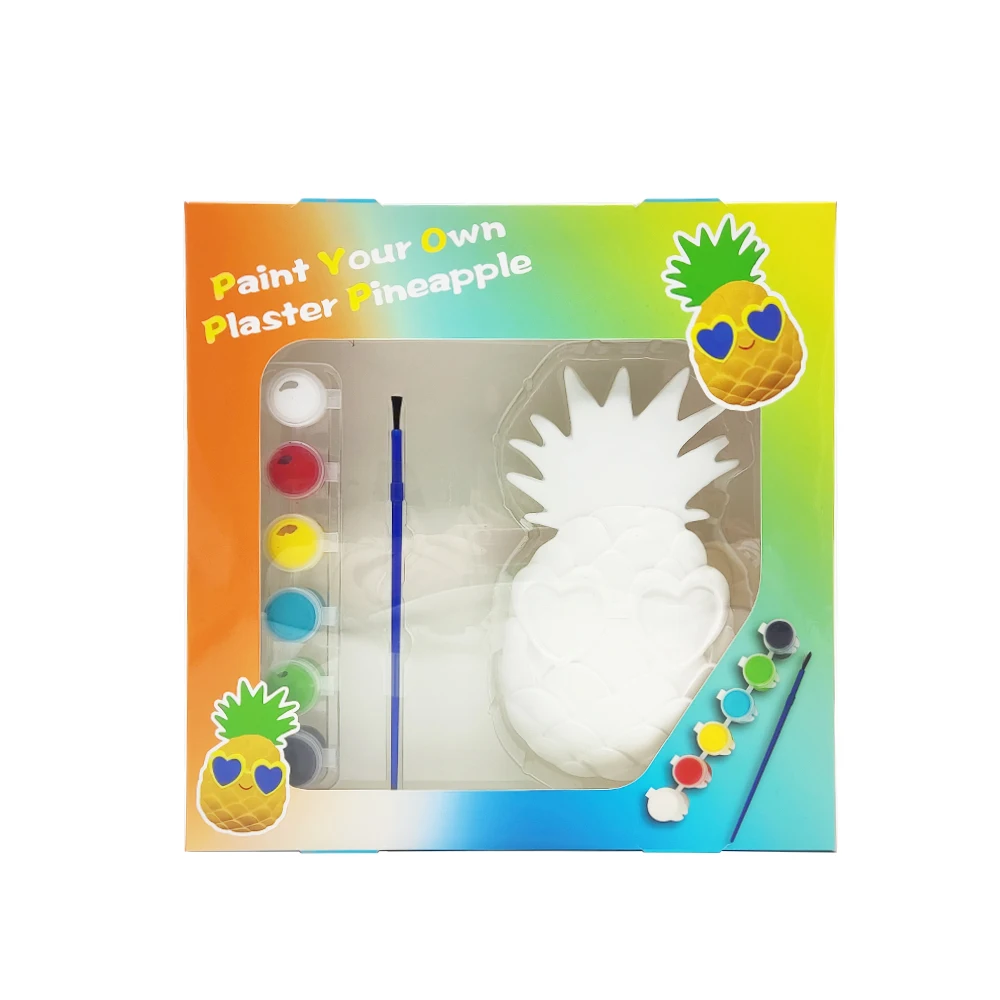 Разноцветный гипс для рисования, ананас, тротуарный мел