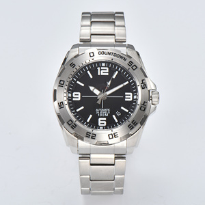 Men's NH36 Sports <b>Automatic</b> Diving Watch with 5ATM Waterproof Yellow Luminous Hand Rubber Strap Week Display <b>Wristwatch</b> - Product Image 3