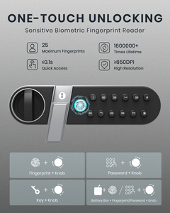 Coffre-fort biométrique pour pistolet à billets pour clé d'argent hôtel bureau à domicile grand coffre-fort numérique coffre-fort <span class=keywords><strong>de</strong></span> <span class=keywords><strong>sécurité</strong></span> - Product Image 4