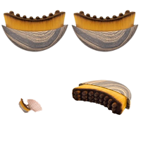 2 brosses manuelles de drainage lymphatique pour le visage, raffermissantes et sculptantes, pour le menton et la mâchoire, étanches