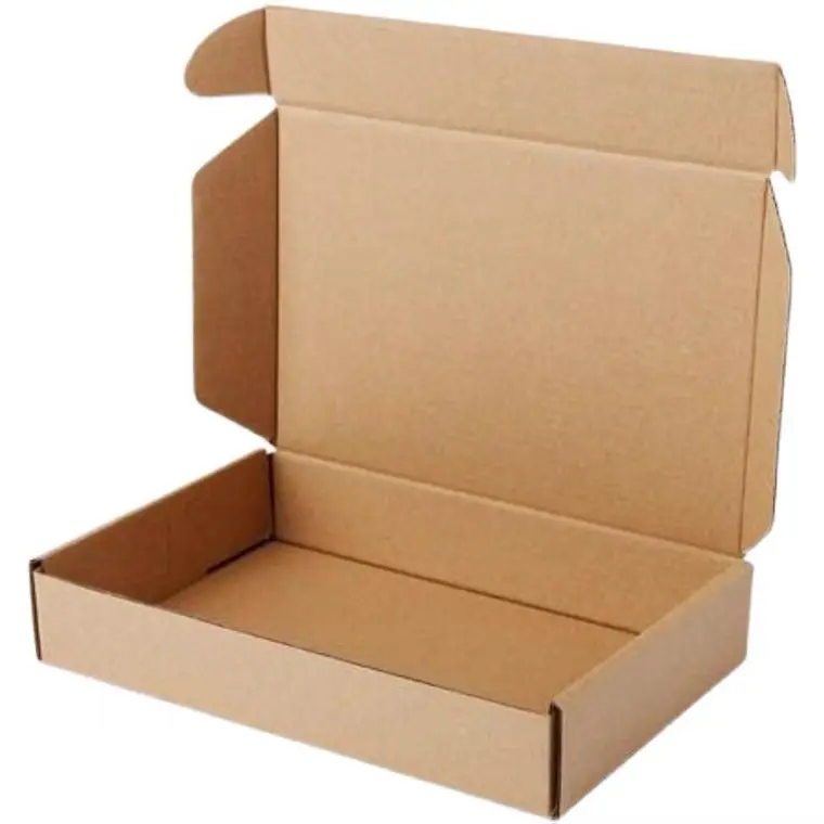 Custom Opvouwbare Kleding Schoen Gegolfd Pr Verpakking Afdrukken Dozen Vliegtuigen Kraftpapier Verpakking Voor Kleding Gift