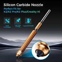 Nosel Silikon Karbida Creality 0.6mm Logam Aliran Tinggi untuk Printer 3D K2/K2 Pro/K2 Plus dan Creality Hi