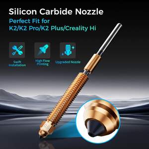 Boquilla de Carburo de Silicio Creality de 0.6mm, Alto Flujo Metálico para Impresoras 3D K2/K2 Pro/K2 Plus y Creality Hi - Product Image 2