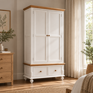 Colección LAS VEGAS, Armario de Madera de Diseño Contemporáneo, Buena Calidad, 2 Puertas, 2 Cajones, Madera Maciza - Product Image 5