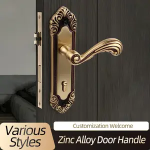 Filta Classic Design Brass Door Handle Back Plate Euro Profile Cylinder Plate Door Handle Escutcheon