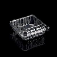 Biologisch afbreekbare, transparante, recyclebare, ademende fruitverpakking van PLA, punnet, verzegelbare PLA fruitdoos met venster, blauwe bessen clamshell