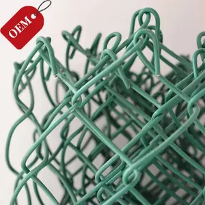 Rouleau de 50 pieds de clôture grillagée cyclonique robuste en fil de fer galvanisé à chaud et recouvert de <span class=keywords><strong>plastique</strong></span> de 5 pieds, avec service de découpe - Product Image 2