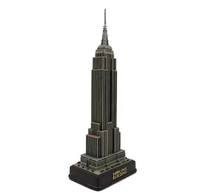 Patung Bangunan Kerajaan Memorial kota New York Resin. Dekorasi desktop rumah