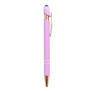 Nouveau stylet pour écrans tactiles, stylo à bille avec pointe souple, stylet métallique avec finitions or rose - Product Image 6