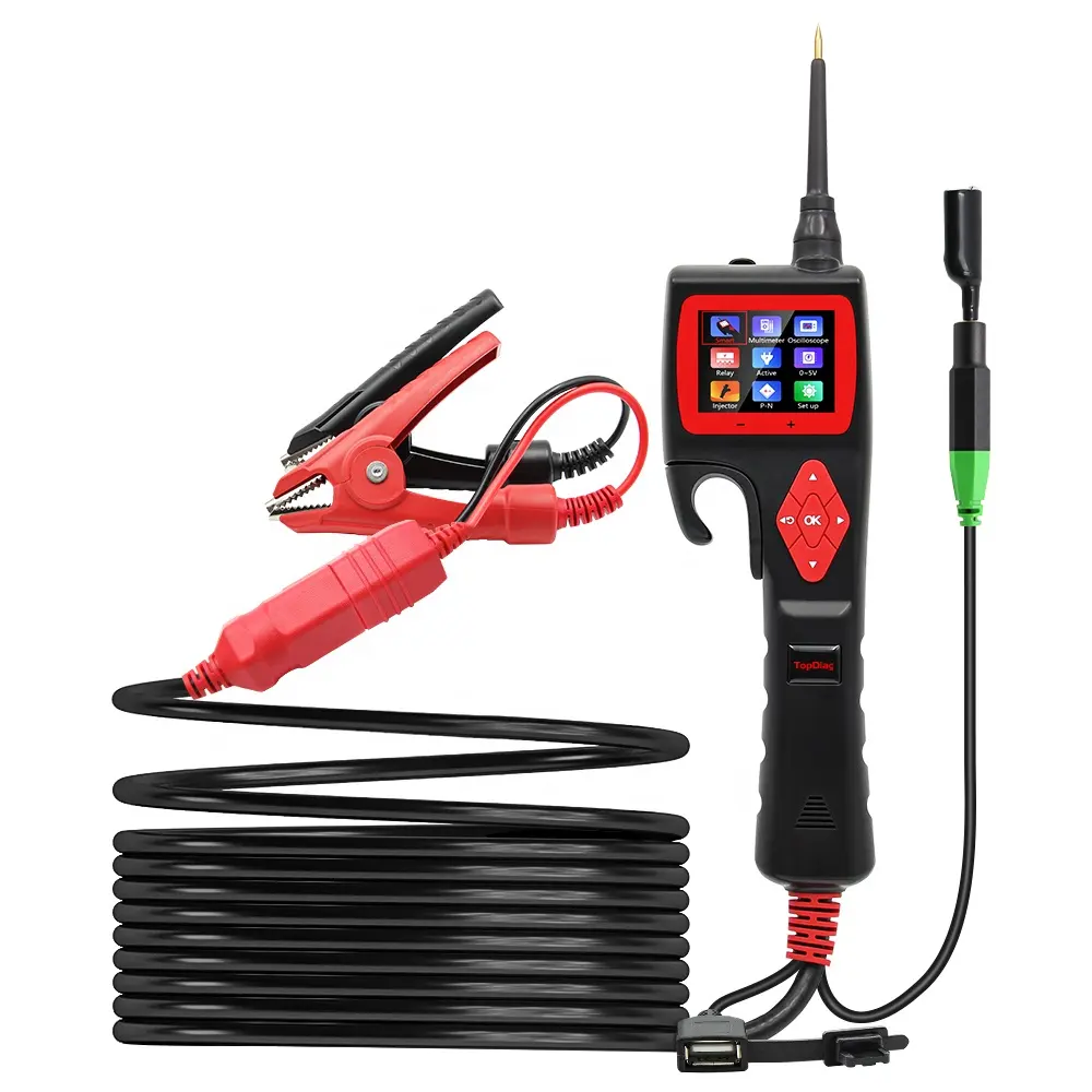 Power Probe SMARTHOOK Topdiag P200 Smart Circuit Tester Mendiagnosa Kendaraan Sistem Listrik Analyzer untuk 9-30V